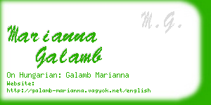marianna galamb business card